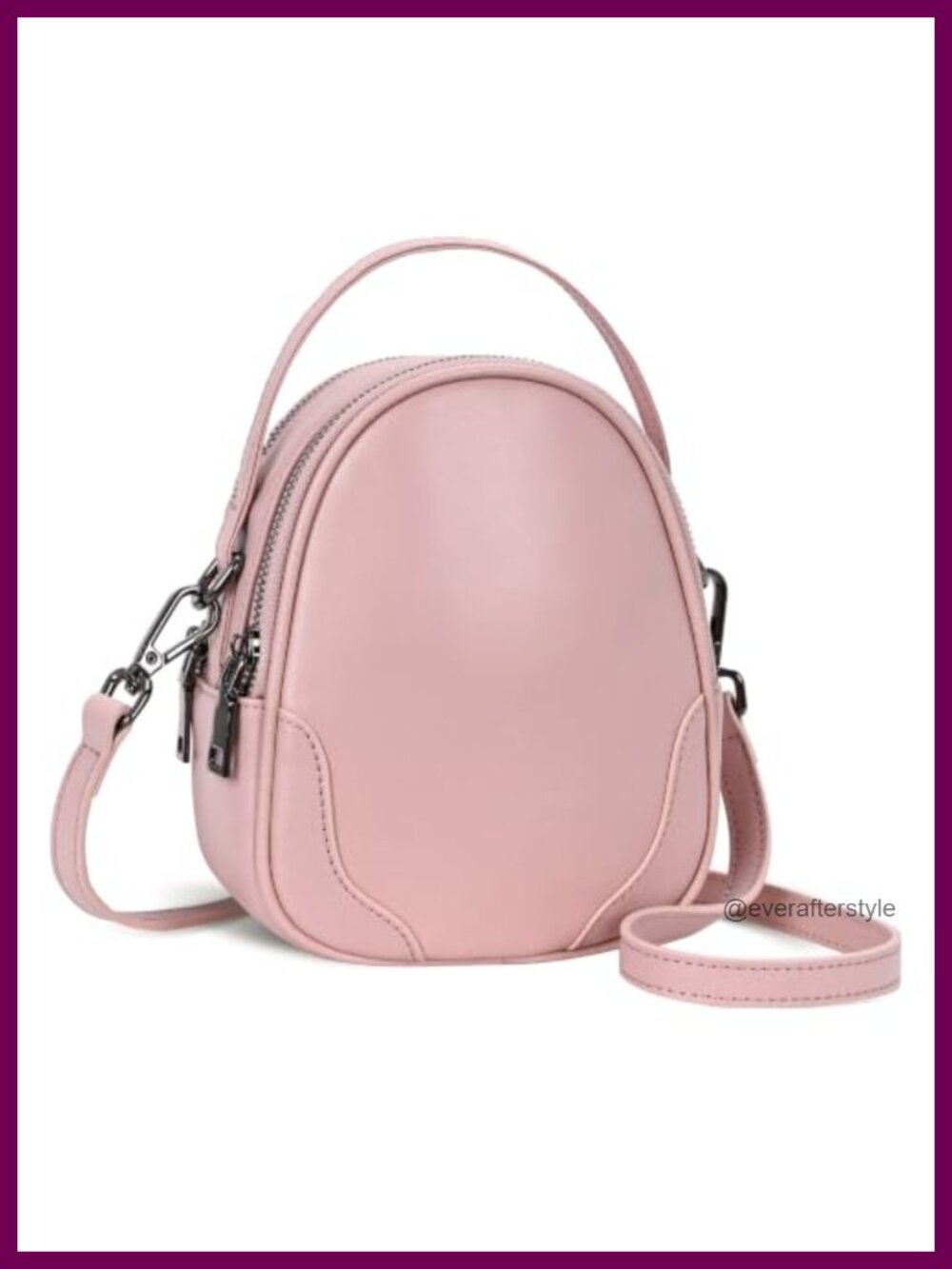 Vegetable-Tanned Leather Crossbody Bag Small Shoulder Purse